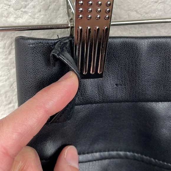 Zara Vegan Faux Leather High Rise Pants Skinny Legging Sz M - Picture 16 of 16